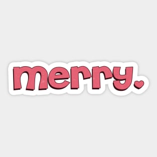 merry Sticker